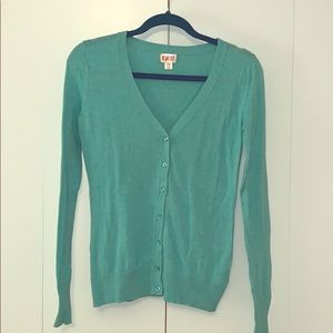 Mossimo teal cardigan